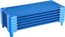 VEVOR Stapelbaar Kinderbed Slaapbed Blauw 6-delig 130x57x15cm