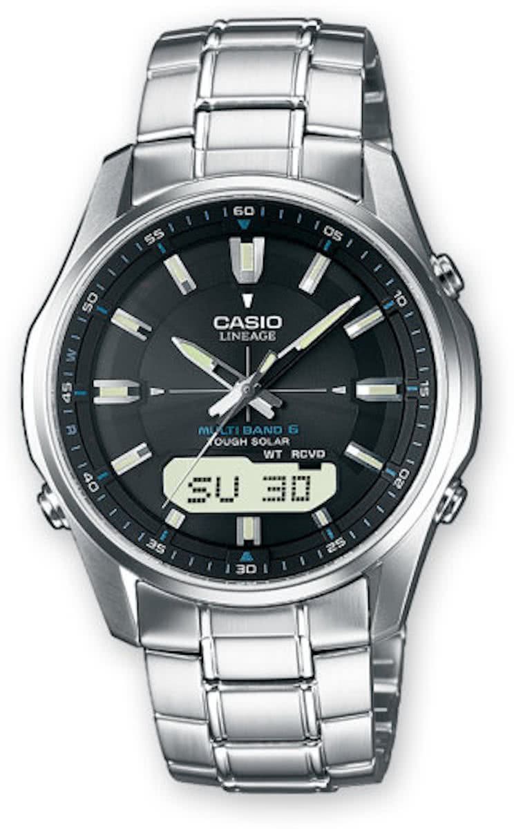 Casio LCW-M100DSE-1AER Waveceptor - Polshorloge - 40 mm - Zilverkleurig