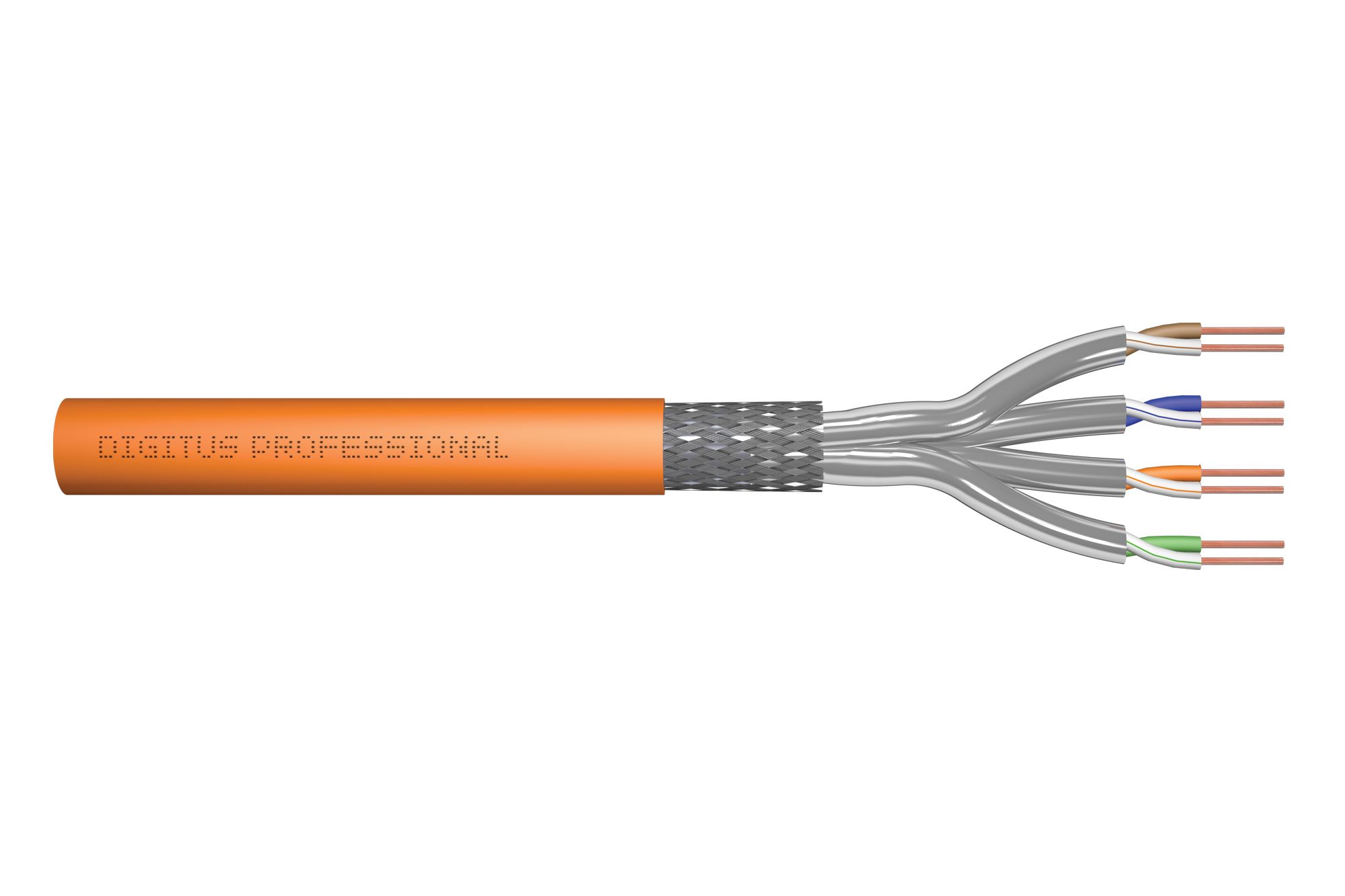 Digitus Cat7 S/FTP Netwerkkabel - 250m - Oranje