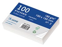 DOHE 30362 indexkaarten, gelinieerd, 180 g, nr. 3, 100 x 150 mm, 100 stuks