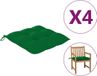 vidaXL Stoelkussens 4 st 50x50x7 cm oxford stof groen