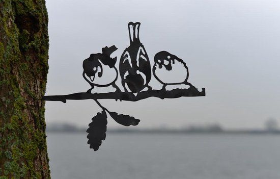 Huismus trio metaal 20 cm