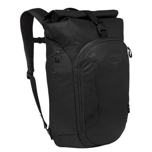 Osprey Transporter Roll Top Commuter Backpack, Raven Black