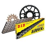 Kettingset DID Kettingset staal 520VX3 / 114 eindeloos voor KTM Duke RC 390 cc bouwjaar 2012-2020