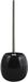 MSV Brosse WC avec support – Brosse de toilette avec porte-brosse WC dans un design classique – Porte-brosse WC pratique pour chaque salle de bain – Plastique – Noir