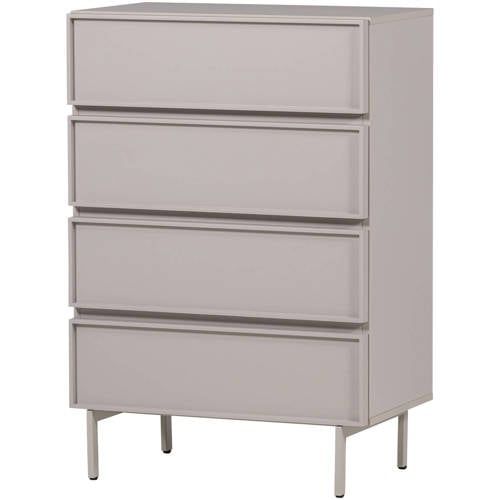WOOOD Tours Ladekast - 4 Lades - Melamine/MDF - Zand - 102x70x42cm