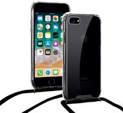 Merkloos Shock hoesje met zwart koord iPhone 7 / 8
