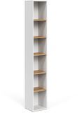 Vicco Viktor Badkamerkast – 30 x 188.6 cm Wit/Kunstnijverheid