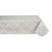 DII Indoor/Outdoor Vinyl Tafelblad Collectie Grid Patroon, Flanellen Backed Tafelkleed, Rechthoek, 60x102, Steen