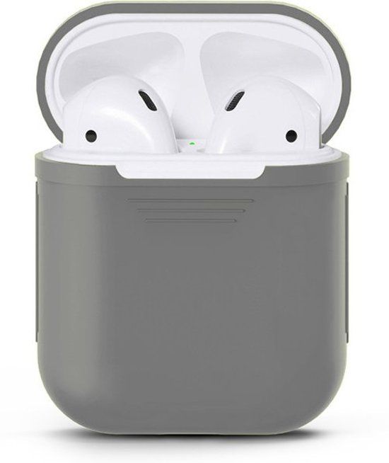 KELERINO. Airpods Silicone Case Cover Hoesje voor Apple Airpods - Grijs