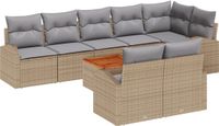vidaXL Banc de jardin beige et gris clair
