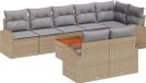 vidaXL Banc de jardin beige et gris clair