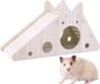 Shenzhen Haorui Industrial Technology Co., Ltd. Cage pour hamster avec échelle, toboggan et abri - Jouet en bois pour petits animaux