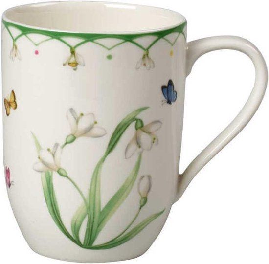 Villeroy & Boch Colourful Spring Beker met handvat 0,34 L - Porselein - Gekleurd