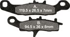EBC Remblokken, type FA258TT, carbon, voor offroad gebruik