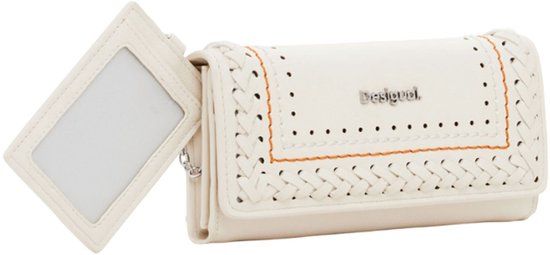 Desigual Portemonnee Trama Mariona Long Wallet Crudo Crème