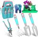 Unyqoos® Complete pastelgekleurde tuingereedschapsset met ergonomische handgrepen en opbergtas