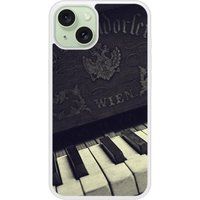 iPhone 15 Old piano bedrukt siliconen hoesje
