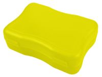 Wave Lunchbox "Wave" klein - Boîte à lunch avec fermeture à clip - Boîte à pain pour enfants et adultes - Jaune tendance, en plastique PP