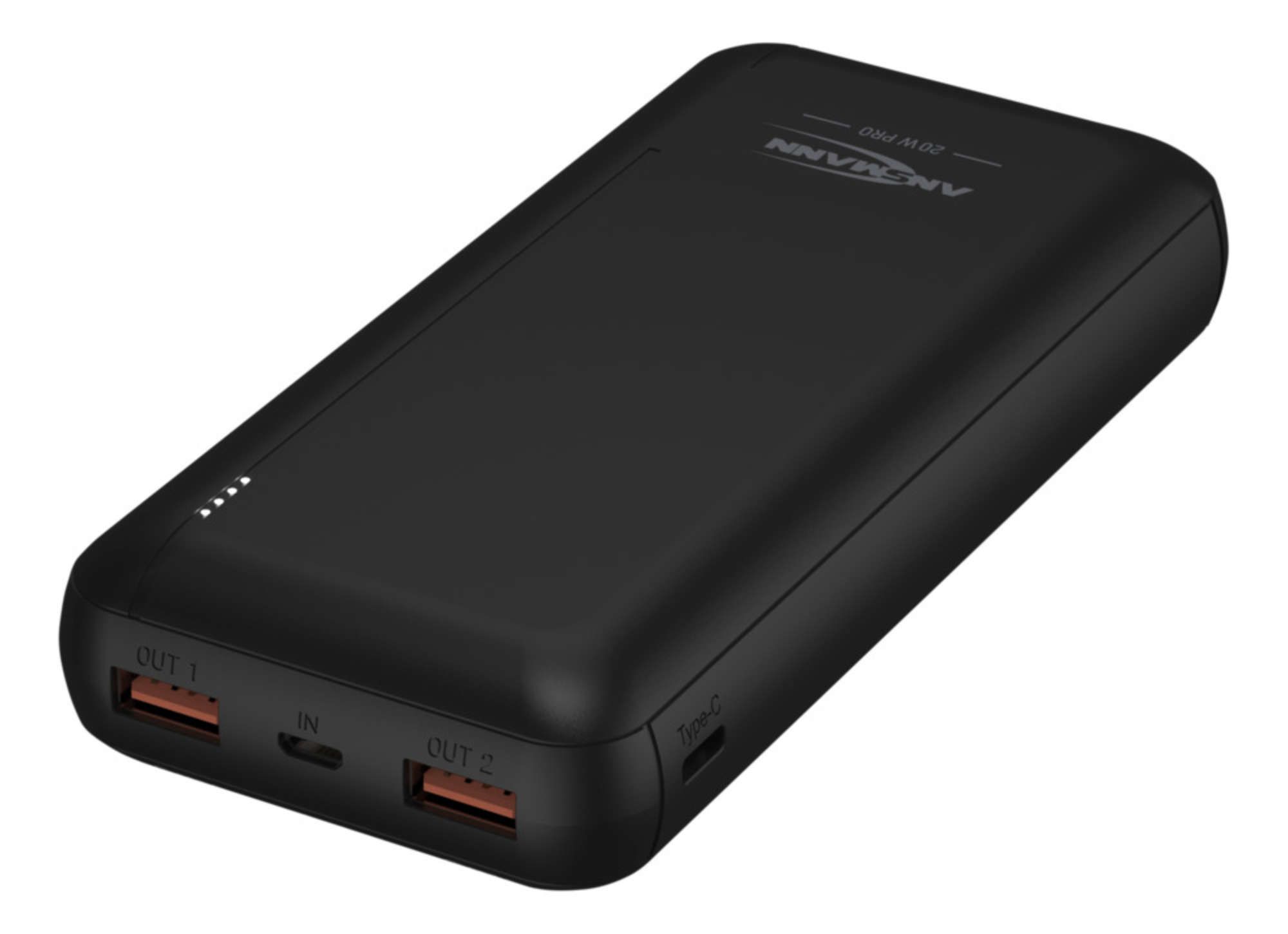 Ansmann PB320PD Powerbank - 20000 mAh - Zwart