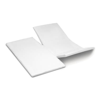Cinderella Double-Split Topper Jersey Hoeslaken - 180 x 210 cm - White