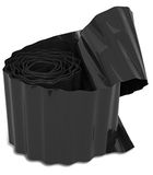 Windhager 06412 Gazonrand, gazonrand, bloembegrenzing, maaikand, antraciet, 500 g/m², 9 m x 15 cm