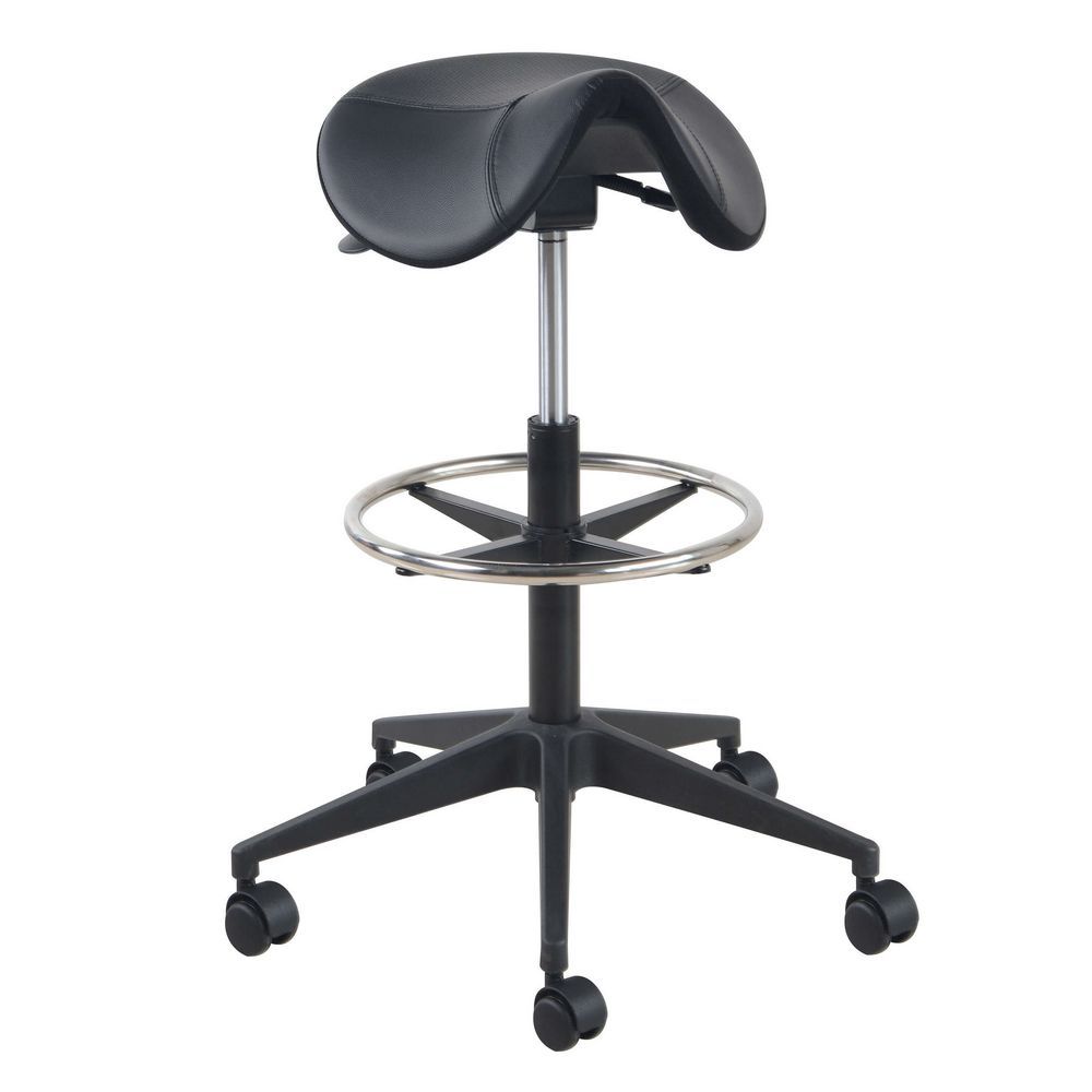 Euroseats Matera Large Zadelkruk - Zwart - Kunstleer