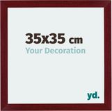 Your Decoration - Cadre photo 35x35 cm - MDF - Rouge vin balayé - Mura