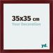 Your Decoration - Cadre photo 35x35 cm - MDF - Rouge vin balayé - Mura