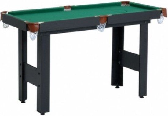 Garlando Dallas Pooltafel - Zwart - 4 ft. - Voor thuis - Incl. accessoires