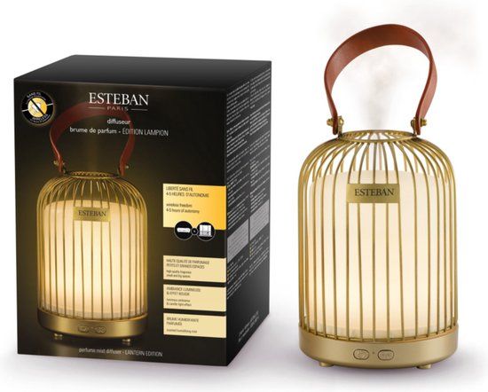 Esteban Mist Diffuser Lantern edition - Goud - Navulbaar
