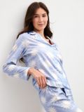 CALIDA Pyjama Femme Automne/Hiver 2026 Coton Blanc Chiné M