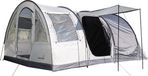 Skandika Simo 4 Protect Tunneltent - Familietent voor 4 personen - Waterdicht 3000 mm - Verduisterde Slaapcabine - 3 Ingangen - Grijs/Wit