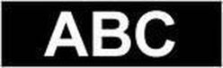 Brother Gloss Laminated Labelling Tape - 36mm, White/Black