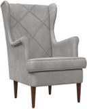 vidaXL Fauteuil Lichtgrijs Fluweel