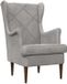 vidaXL Fauteuil Lichtgrijs Fluweel