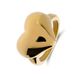 Lucardi Dames Stainless steel goldplated ring hart