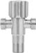 Jhubers Goods - Robinet d'arrêt d'angle en acier inoxydable pour WC Bidet dans la salle de bain et la cuisine - Taille G1/2 avec double boucle