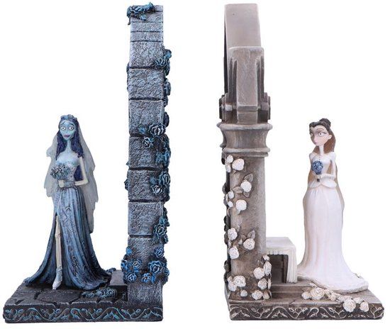 Corpse Bride Nemesis Now Corpse Bride - Emily & Victoria - boekensteunen
