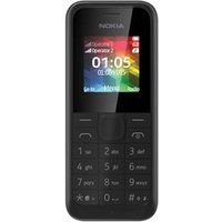Nokia 105 Dual SIM - Functionele telefoon - dual-SIM - RAM 4 MB - lcd-scherm - 128 x 128 pixels - zwart