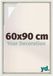 yd Cadre photo 60x90 cm White Wash - Cadre pour toile - MDF Lyon
