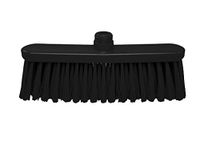 Maya Professional Tools 44157-6 Bezem FBK/levensmiddelhygiene met sleuven borstelharen, 400 mm x 50 mm, zwart