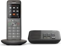 Gigaset CL660A téléphone sans fil, avec répondeur, couleur anthracite, avec écran couleur, 55 minutes de temps d'enregistrement, 400 contacts