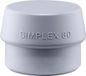 SIMPLEX-inzetstuk, HALDER Kunstst. hamerkop SIMPLEXTPE-mid 80mm slijtvast, middelhard