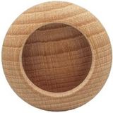 Gedotec Poignée coquille CAROLIN en bois, diamètre de perçage 35 mm