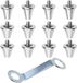 Crampons de remplacement pour chaussures de football - Kit de crampons en aluminium avec clé
