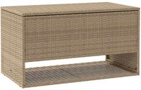 vidaXL Opbergbox voor buiten 100x55x55,5 cm poly rattan beige
