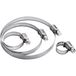 TRU COMPONENTS Klem met wormaandrijving 544920 Bundel-Ø (bereik) 16 à 23 mm Zeskantschroef met sleuf Zilver 1 stuk