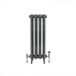Hudson Reed Charlotte Radiateur fonte - H 51cm x L 35,1cm x P 22cm - Double rangs - Argent métallisé