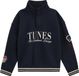 WE Fashion Jongens sweater met quarter-zip en print